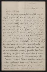 Letter: To Friend Wildman from P.T. Barnum, July 16, 1886
