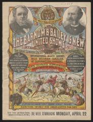 Courier: The Barnum and Bailey 15 New United Shows for Monday, April 22, 1889