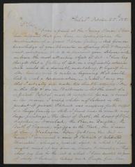 Letter: To P.T. Barnum from Rembrandt Peale, October 25, 1851