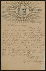 Letter: To L.S. Chase from W.H. Gardener, February 14, 1887