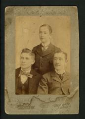 Photograph: Group portrait of Fritz Smith, Lewis Leslie, Edwin "Eddie" Fritz Smith