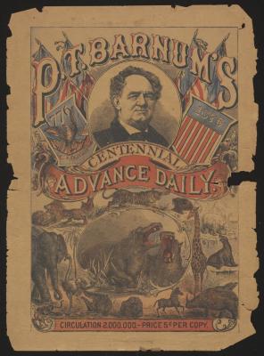 Courier: P. T. Barnum's Centennial Advanced Daily