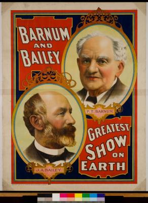 Poster: "Barnum and Bailey Greatest Show on Earth"