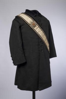 Textile: Masonic uniform jacket and accessories belonging to Charles S. Stratton