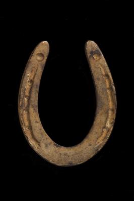Transportation T &amp; E: Horseshoe belonging to one of Charles S. Stratton's ponies