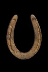 Transportation T & E: Horseshoe belonging to one of Charles S. Stratton's ponies