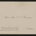 Letter: Invitation to Mrs. Mary Stevens from Mr. and Mrs P.T. Barnum