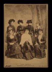Photograph: "Lady Artists, Barnum & London Show, 1881"