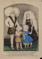 Print: "The Wonderful Albino Family, Rudolph Lucasie, Wife, and Children from Madagascar"