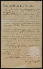 Document: Cemetery plot purchase by Charles S. Stratton, 1864