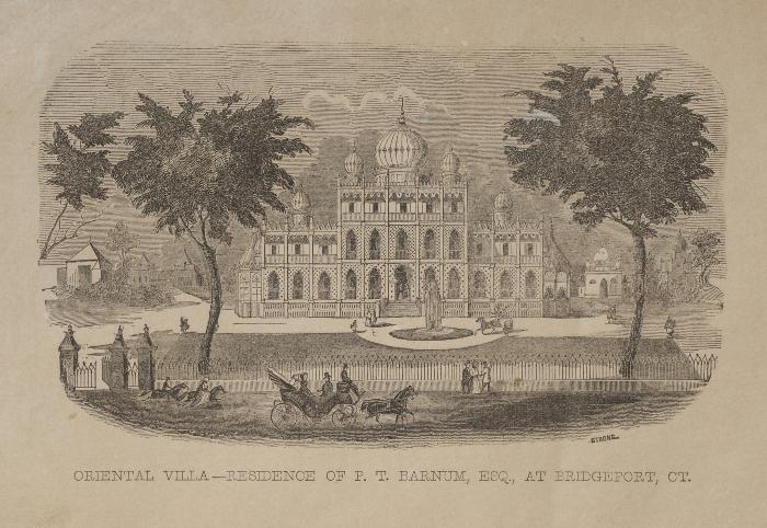 Print: "Oriental Villa - Residence of P.T. Barnum, Esq., at Bridgeport, CT"