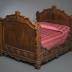 Furniture: Miniature bed made for Charles S. Stratton and M. Lavinia Warren