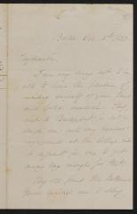 Letter: To P.T. Barnum from O.W. Holmes, December 15, 1853