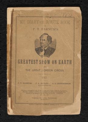 Book: Circus Route Book for 1883