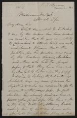 Letter: Dear sir from P.T. Barnum, March 2, 1860