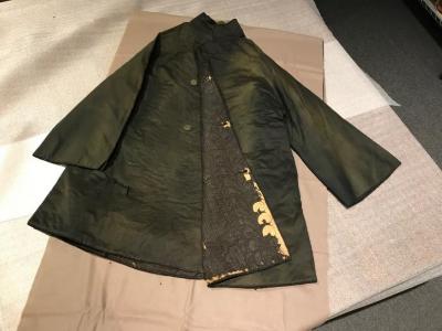 Textile: Charles Dickens' wool coat with quilted lining