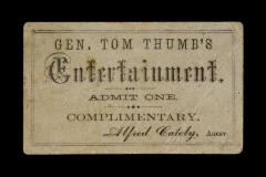 Ticket: "Gen. Tom Thumb's Entertainment"