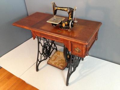 Physical object: Sewing machine owned by M. Lavinia Warren
