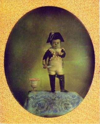 Photograph: General Tom Thumb (Charles S. Stratton) as Napoleon 