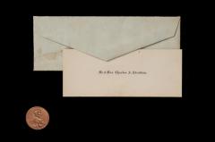 Physical object: Calling card for Mr. and Mrs. Charles S. Stratton