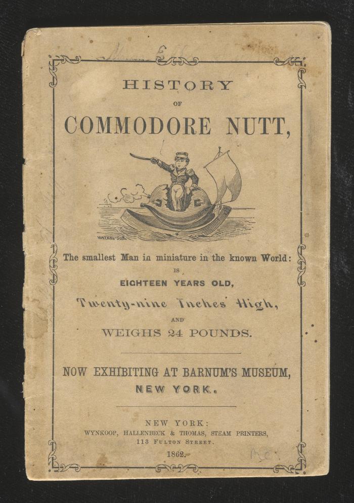 Booklet: "History of Commodore Nutt"
