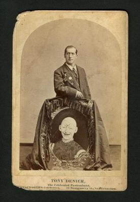 Photograph: Portrait of Tony Denier, Celebrated Pantomimist, 1876