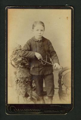 Photograph: William George M. Thomson, armless lady's son