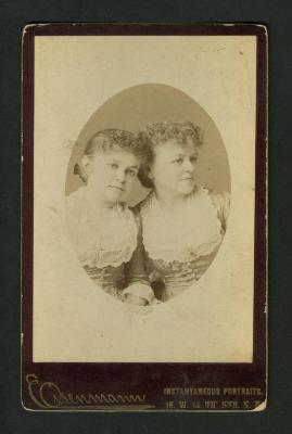 Photograph: Portrait of The Adams Sisters (Lucy and Sarah)