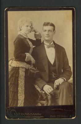 Photograph: Portrait of Capt Ureck & wife