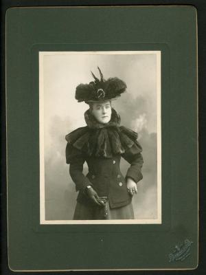 Photograph: Portrait of Florence M. “Dolly” Sharpe Lang Woodward