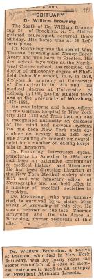 Obituary Dr. William Browning