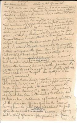 Notes on the Destruction of Fort Griswold