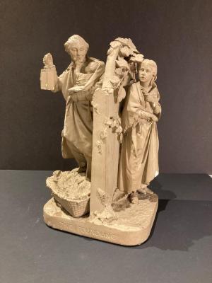 Sculpture: "The Foundling" by John Rogers
