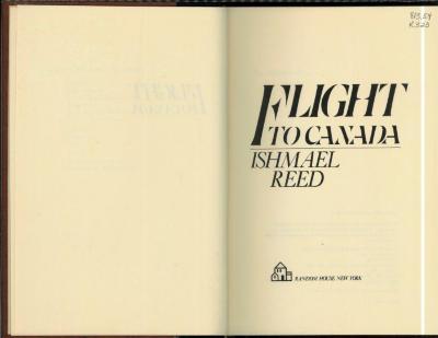 _Flight to Canada_ book titlepage