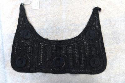 Collar, black crocheted