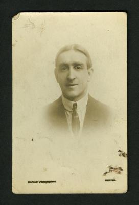 Postcard: Portrait bust of Eddie F. Smith