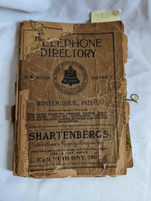 Telephone Directory for New Haven District, Southern New England Telephone Company