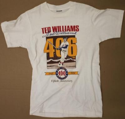 Ted Williams .406 Batting Average 50th Anniversary Commemorative Shirt