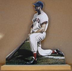 Sculpture: Ted Williams Kneeling with Bat