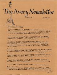 Avery Newsletter - Vol. 1, No. 2