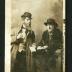 Postcard: Two men in Irish immigrant costume