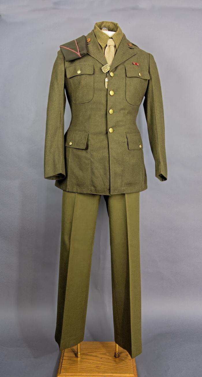 WW II Army Enlisted Man's Uniform Coat;WW II Army Trousers