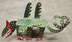 Flying Polka Dot Dragon (green and yellow with red)