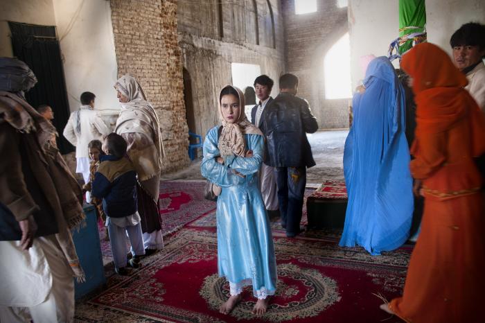 A Girl Visits a Shiite Shrine