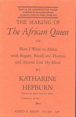 Uncorrected Proof for The Making of the African Queen