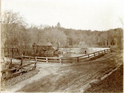 Hazard Powder Company Wheel mill and dam on the Scantic River
