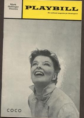 Playbill for Coco, Mar 1970