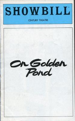 On Golden Pond Playbill, Century Theatre, New York