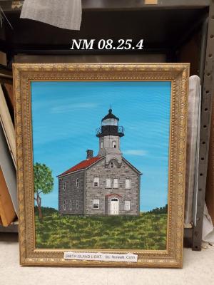Painting, Smith Island Light, So. Norwalk, Conn.