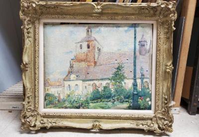 Painting, Untitled French Church